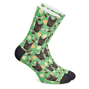 twodogs.ch-Personalisierte "Bienen" Socken