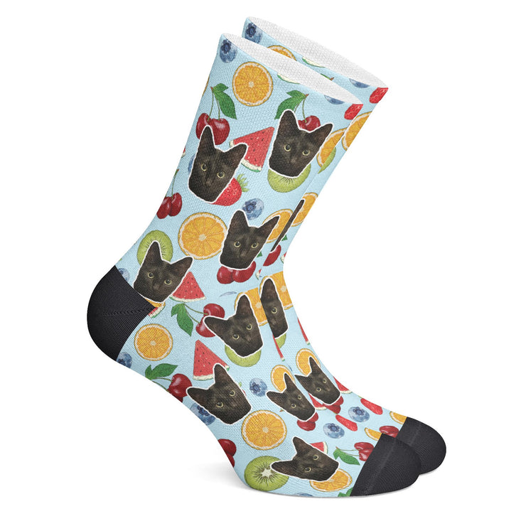 twodogs.ch-Personalisierte "Früchte" Socken