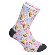 twodogs.ch-Personalisierte "Infinity Herzen" Socken