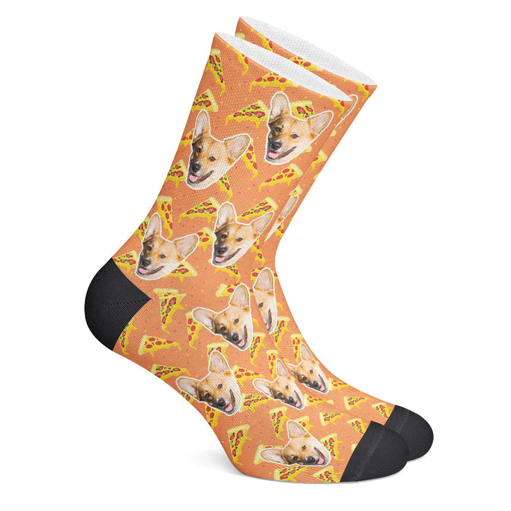 twodogs.ch-Personalisierte "Pizza" Socken