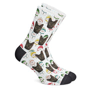 twodogs.ch-Personalisierte "Schneemann" Socken