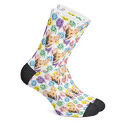 twodogs.ch-Personalisierte "Smiley" Socken