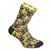 twodogs.ch-Personalisierte "Waschbär" Socken